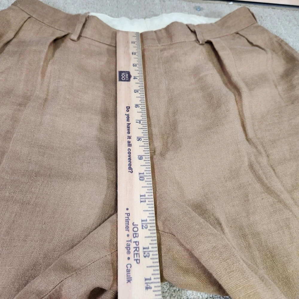 Vintage Polo Ralph Lauren Linen Pants Men 34x30 Pleated High Rise Trouser Flowy